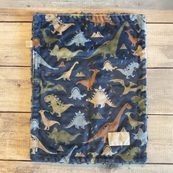 Baby Laundry Dinosaur Lovey Baby Security Blanket Blue - Picture 1 of 13